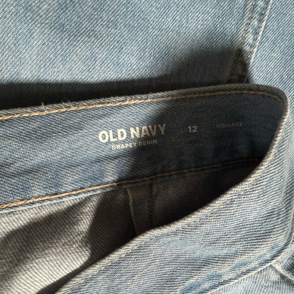 Old Navy Midrise Denim Midi Skirt - Picture 5 of 5